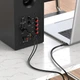 Аудіо-кабель BOROFONE BL11 3.5mm to double RCA audio cable Black (BL11B) - зображення 7
