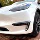 Пластиковая губа на бампер Tesla Model Y 2019 + молдинг бампера юбка черная. - изображение 6
