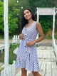 Жіноча літня міні сукня в горох Uaclothes 42-44 Молочний (like32401-126021349) - изображение 2