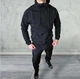 Чоловічий спортивний костюм із плащівки Stone Island XL Чорний (VC-76) - зображення 1