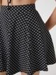 Юбка мини летняя женская Koton 3SAL70004IK9D9 M Черный/Белый (8683353386834) - изображение 5