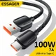 Кабель Essager Weilan USB-A - Type-C 100W/7A Fast Charging Cable 3м black - зображення 2