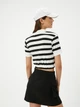 Поло женское Koton 4SAL10809IK0S1 XL Черный/Белый (8684288103220) - изображение 2