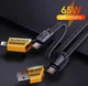 Кабель для быстрой зарядки универсальный 4 в 1 Lightning micro-USB USB Type-C Черный - изображение 8