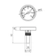 Термометр Karro 1/2" 50 мм 120°С KR-1039 - изображение 2