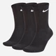 Набор мужских носков высоких хлопковых Nike U Nk Everyday Cush Crew SX7664-010 42-46 3 пары Черный (888407233616) - изображение 1