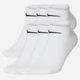 Набор мужских носков коротких хлопковых Nike U Nk Everyday Ltwt Ns Band SX7679-100 38-42 6 пар Белый (888408294791) - изображение 1