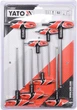 Zestaw kluczy sześciokątnych Yato YT-05597 w kształcie T z kulką 2.5-10 mm 8 szt (5906083055973) - obraz 2