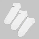 Набор мужских носков коротких хлопковых Nike Value No Show SX2554-101 42-46 (L) 3 пары Белый (659658575660) - изображение 3