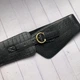 Широкий пояс ремінь ремінець поясок Honey Fashion Accessories One Size чорний (16-37) - изображение 4