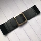 Широкий пояс ремінь ремінець поясок Honey Fashion Accessories One Size чорний (16-36) - изображение 5