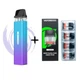 Pod система электронная сигарета Vaporesso XROS Mini Kit Grape Purple + 4 додадтковий картридж под подик электронка перезаправляемая многоразовая вапорессо иксрос мини вейп стартовый набор для вейпинга с картриджем 2 мл corex - изображение 1