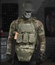 Тактическая плитоноска с напашником пиксель Attack 4 точки быстрого сброса с подсумками - изображение 1