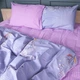 Комплект постельного белья Mirson Полуторный 143х210 см Бязь 17-0760 Violet blossoms (2200010936629) - изображение 1