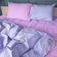 Комплект постільної білизни MirSon Полуторний 143х210 см Бязь 17-0760 Violet blossoms (2200010936629) - зображення 1