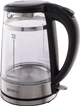 Електрочайник Gorenje 1.7л, 2,200 Вт, strix контроль, скло, чорний (K17GDW) - изображение 3
