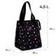 Дитяча сумка для ланчу для дівчаток Kite K25-2707-2 Чорна (4063276190789) - зображення 5