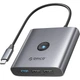 Концентратор USB Type-C Orico FAX3-5P-GY-EP Grey (CA914227) ( Сірий ) - зображення 1
