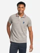 Поло довге чоловіче US Polo Assn 11D258-Ee00A(Campus heather gray) XL Сіре (786660983265) - зображення 1