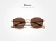 Женские поляризационные солнцезащитные очки KINGSEVEN W5519 Brown - изображение 2