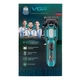 Тример VGR V-600 з LED-дисплеєм, 6 насадок, швидкість 7000 об/хв, акумулятор 2000 мА·год, зелений - зображення 3