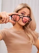 Солнцезащитные очки No Brand авиатор Celebrity с металлическим заушником розовые с черным - изображение 4