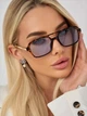 Солнцезащитные очки No Brand авиатор Celebrity с металлическим заушником леопардовые голубые - изображение 6