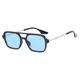 Солнцезащитные очки No Brand авиатор Celebrity с металлическим заушником голубые с черным - изображение 6