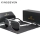 Чоловічі поляризаційні сонцезахисні окуляри KINGSEVEN N7759 Silver Gray - зображення 1