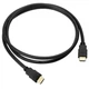 Шнур HDMI (штекер - штекер), Vers-1.4, Ø6мм, 0.5м, чёрный - изображение 2