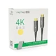 Кабель VEGGIEG HA-12 HDMI-HDMI 4K UHD, 12.0m, v2,0, OD-4.0mm, круглый, Black, коннектор Black-Metal, Box - изображение 2