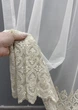 Тюль "Грек-сітка" з вишивкою та люрексом. Колір молочний з бежевим. Код 1633т - зображення 2