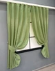 Комплект коротких штор VR-Textil Атлас № 1081ш монорей 130х170 см 2 шт Светло-оливковый (35-0233) - изображение 2