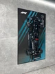 Арт Держатель Рамка на Стену 80x50 см. для фирменного конструктора Technic Mercedes-AMG F1 W14 E Performance (42171) Type-E - изображение 9