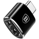 Переходник Baseus USB Female To Type-C Male Adapter Converter (CATOTG) Черный - изображение 2