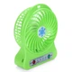 Вентилятор портативный настольный мини на аккумуляторе + USB Mini Fan 14х10х4 см Зеленый - изображение 2