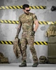 Тактичний літній еластичний костюм 3 в 1 вітровка, штани, футболка Combat Force Multicam M - зображення 5