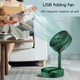 Вентилятор настольный- напольный на аккумуляторе + USB Folding Storage Fan с телескопической ножкой до 36 см - изображение 3