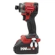Акумуляторний безщітковий гайковерт ударний WORCRAFT CIS-S20LiB-260, 1/4'' hex-drive - зображення 4