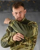 Тактичний костюм Wild Мультикам флісовий з кишенею для жетона та вставками з плащової тканини XXL - зображення 4