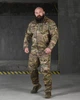 Тактичний костюм Defender Мультикам з футболкою, саржа, капюшон, пояс на резинці, манжети на хлястиках S - зображення 1