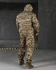 Тактичний костюм Defender Мультикам з футболкою, саржа, капюшон, пояс на резинці, манжети на хлястиках S - зображення 3