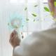 Ручной / настольный вентилятор на аккумуляторе Mini Fan односкоростной мини-вентилятор, 12.8х6.3х4.4 см, голубой (104016172) - изображение 2