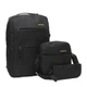 Рюкзак городской 3в1 BACKPACK с сумкой и кошельком многофункциональный дорожный комплект - изображение 10