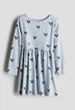 Платье для девочки светло-голубое Цветы H&M 92см (400010727) - изображение 1