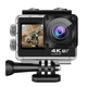 Водонепроницаемая экшн-камера 4К Ultra HD WiFi Aciton Camera, спортивная камера с пультом управления Черная WHQ-60-Black - изображение 1