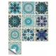 Самоклеящаяся ПВХ плитка Patchwork 20x20 см, 10 шт, водостойкие панели для стен и пола (0,4 м²) узор № 17 - изображение 1
