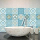Самоклеящаяся ПВХ плитка Patchwork 20x20 см, 10 шт, водостойкие панели для стен и пола (0,4 м²) узор № 18 - изображение 9