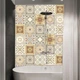 Самоклеящаяся ПВХ плитка Patchwork 20x20 см, 10 шт, водостойкие панели для стен и пола (0,4 м²) узор № 5 - изображение 7