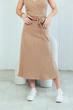Спідниця в рубчик 410BRI 2XL бежевий - изображение 4